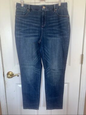 Chico's Medium Wash Straight Leg Jeans